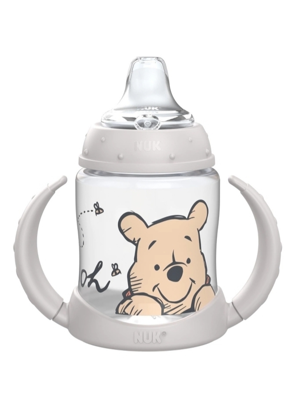 NUK Winnie the Pooh Soft-Spout Sippy Bottle - Light Gray